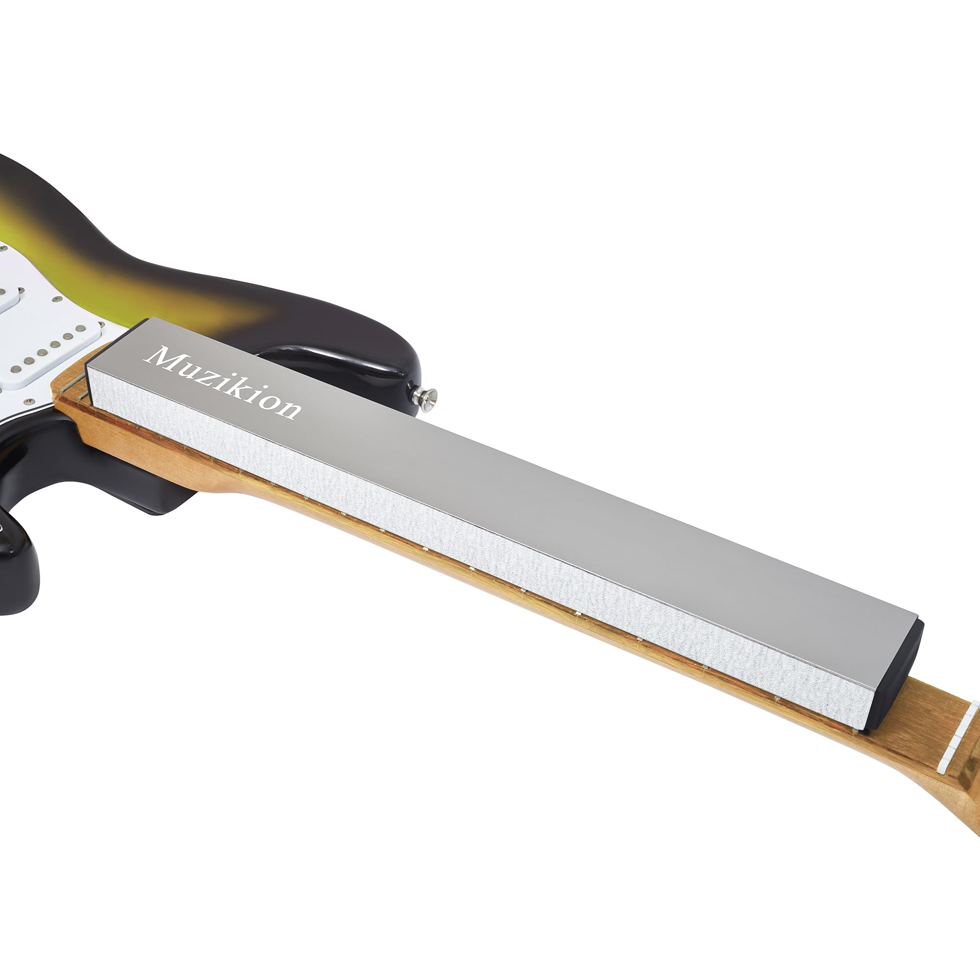 Ele Eleoption Guitare Nettoyer Et Polir Outils Spécialement Conçus, 1 X Lime à Lame Recto-verso Pour Frettes, Touche 1 X Frettes Et 2 X Protecteurs