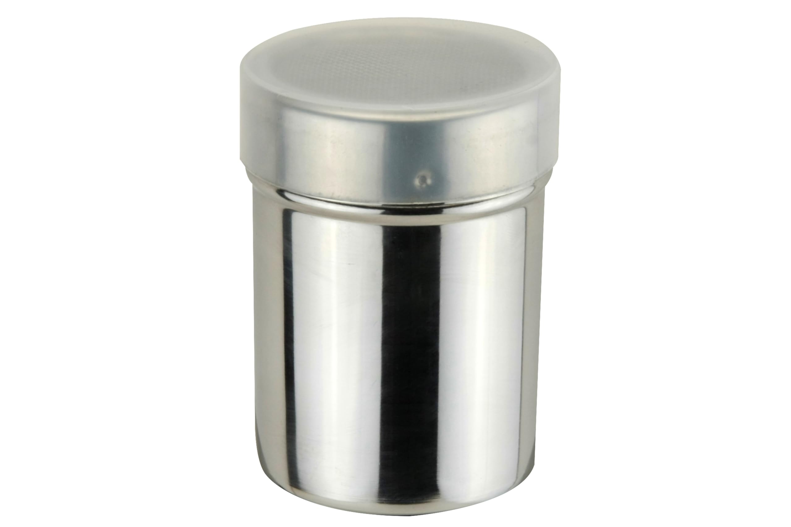 apollo THE HOUSEWARES BRAND Stainless Steel Chocolate Shaker & Lid Cover, Fine Mesh Flour Dispenser, Duster for Baking & Coffee Cappuccino Drinks, Sprinkles & Fine Powder Dusting, Icing Sugar Sieve
