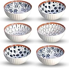Dessert Bowls Set of 6 | Soup & Noodles Serving Bowl Set | Corelle Bowls Ramen Bowl Set | Noodle Maggi Bowls for Eating | Bowl Set for Gift - 300ML