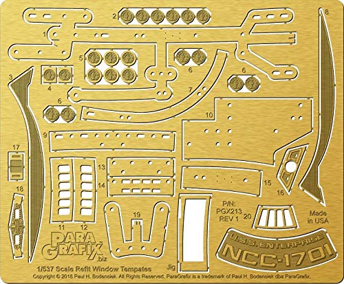 Gabarits de perçage PGX213 Star Trek Enterprise Refit finition premium
