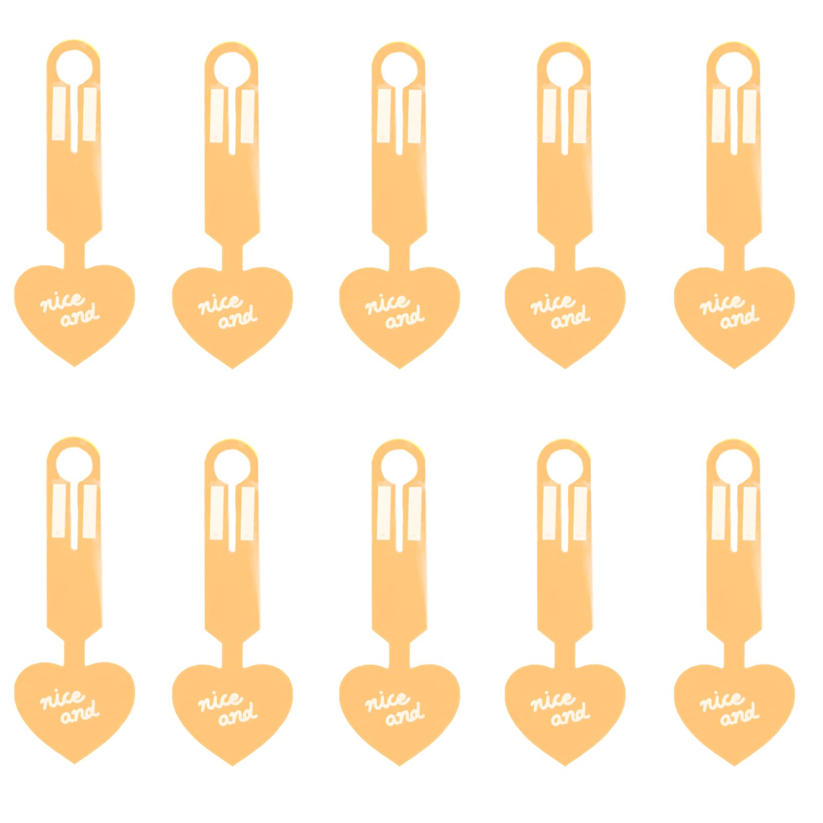 Tsophreniq A 10Pcs Luggage Labels High Visibility Color Heart Luggage Label Easy Identification For Business Trip Bag Labels