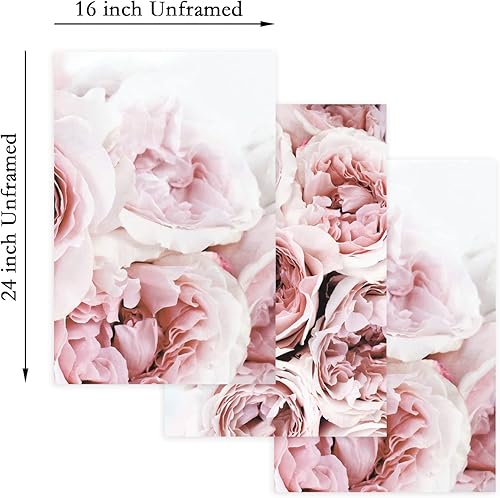 Miniatura 43 de Arte de pared bohemio con margaritas, decoración de pared de lienzo de montaña, impresiones abstractas de flores silvestres, puesta de sol, arte de