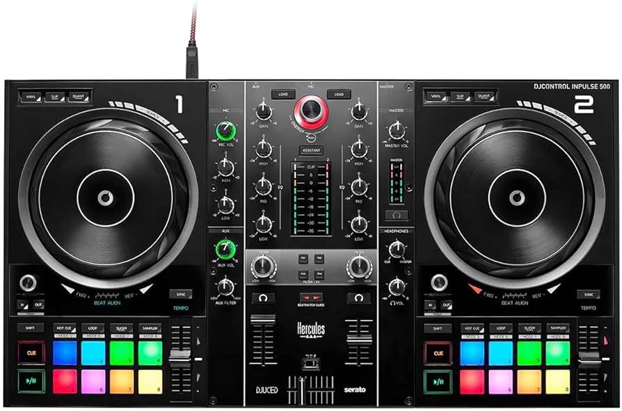 Amazon.com: Hercules DJControl Inpulse 500 MK2 2-Channel DJ