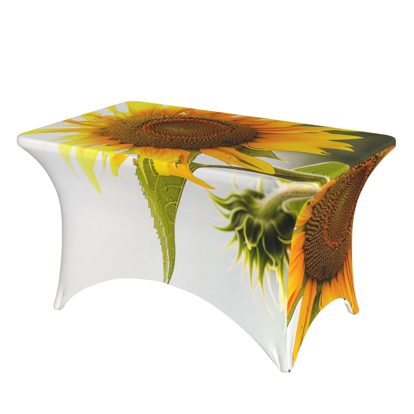 Nappe tournesol 1,2 m élastique et lavable pour table de cuisine
