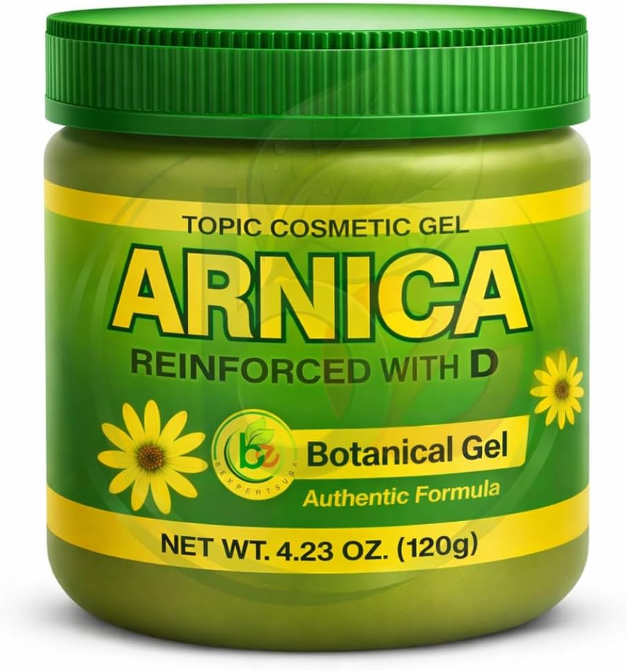 Arnica Flores Botanical Gel – 4.23 oz(120g) Natural Topical Gel Massage & Skin Care–Fast-Absorbing,Lightweight & Non-Greasy Formula–Refreshing Aroma–Daily Use–Vegan & Non-GMO–Autentico by BEXPERTSUSA