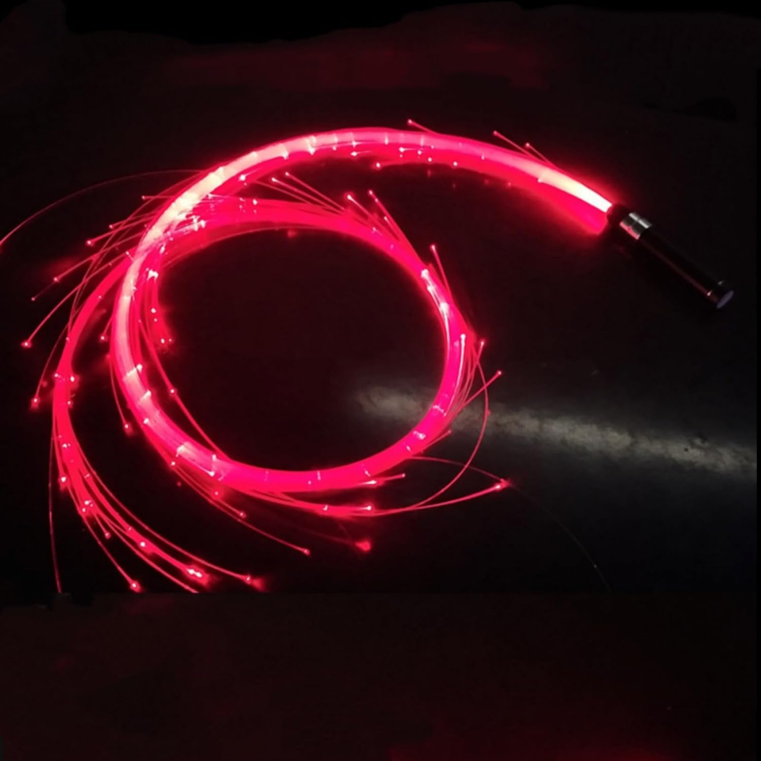 Dance Party Lights Whip Fiber Optic Whip Pixel Whip Prop with 7 Colors Options for Dancing Parties Light Shows Music Festivals-hlBZ22u (Purple)