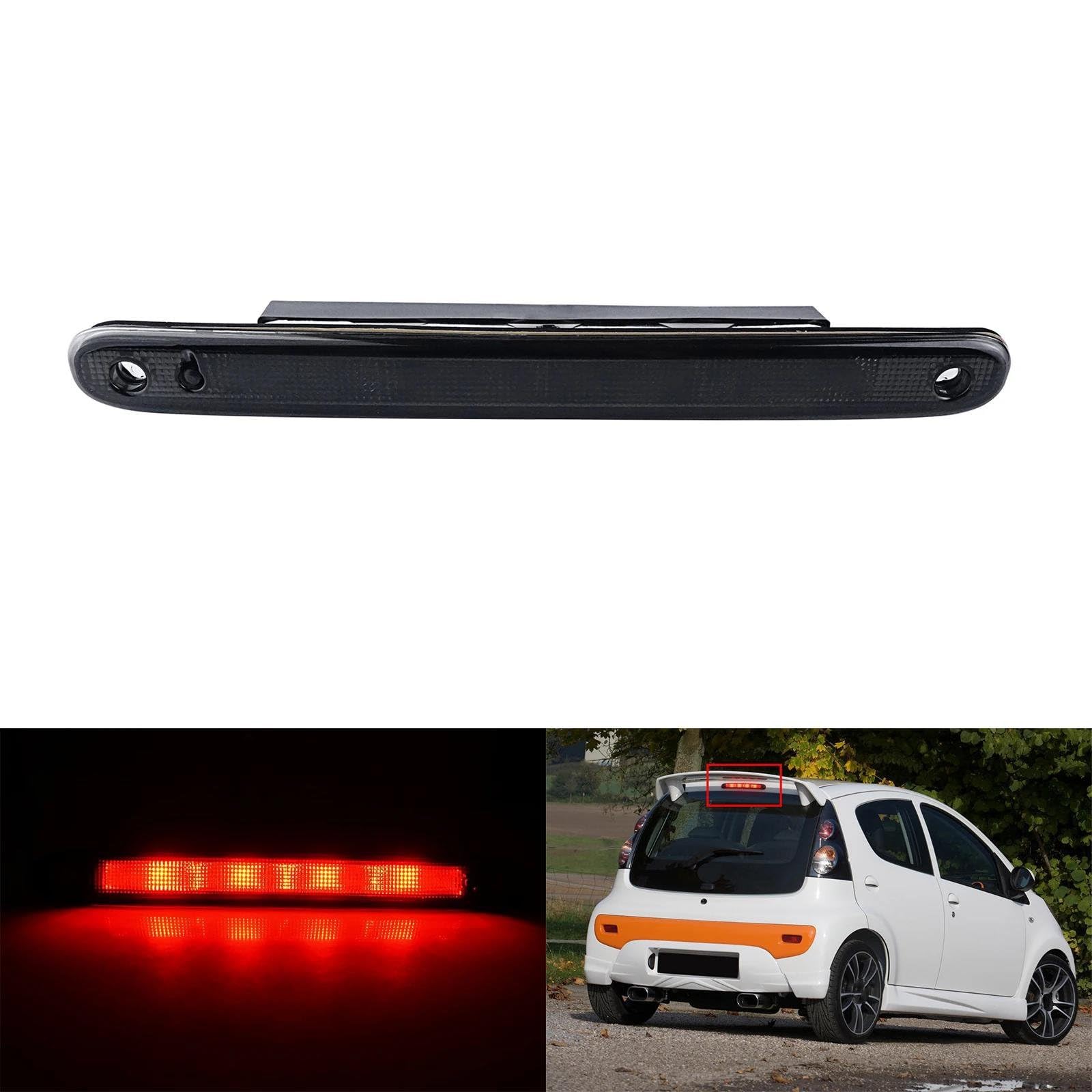 Genérico Luces Traseras De Freno Altas Para Toyota Para Aygo 2005-2014, Tercera Luz De Freno Auxiliar. Conjunto Faro Trasero