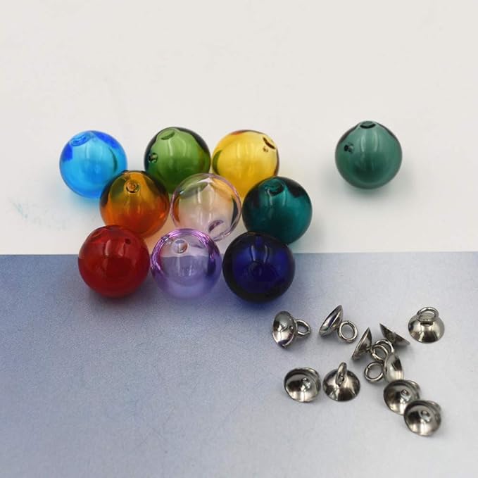 Lote 10 Difusores de Aromas Colgantes Miniatura Vidrio 16mm miniatura 5