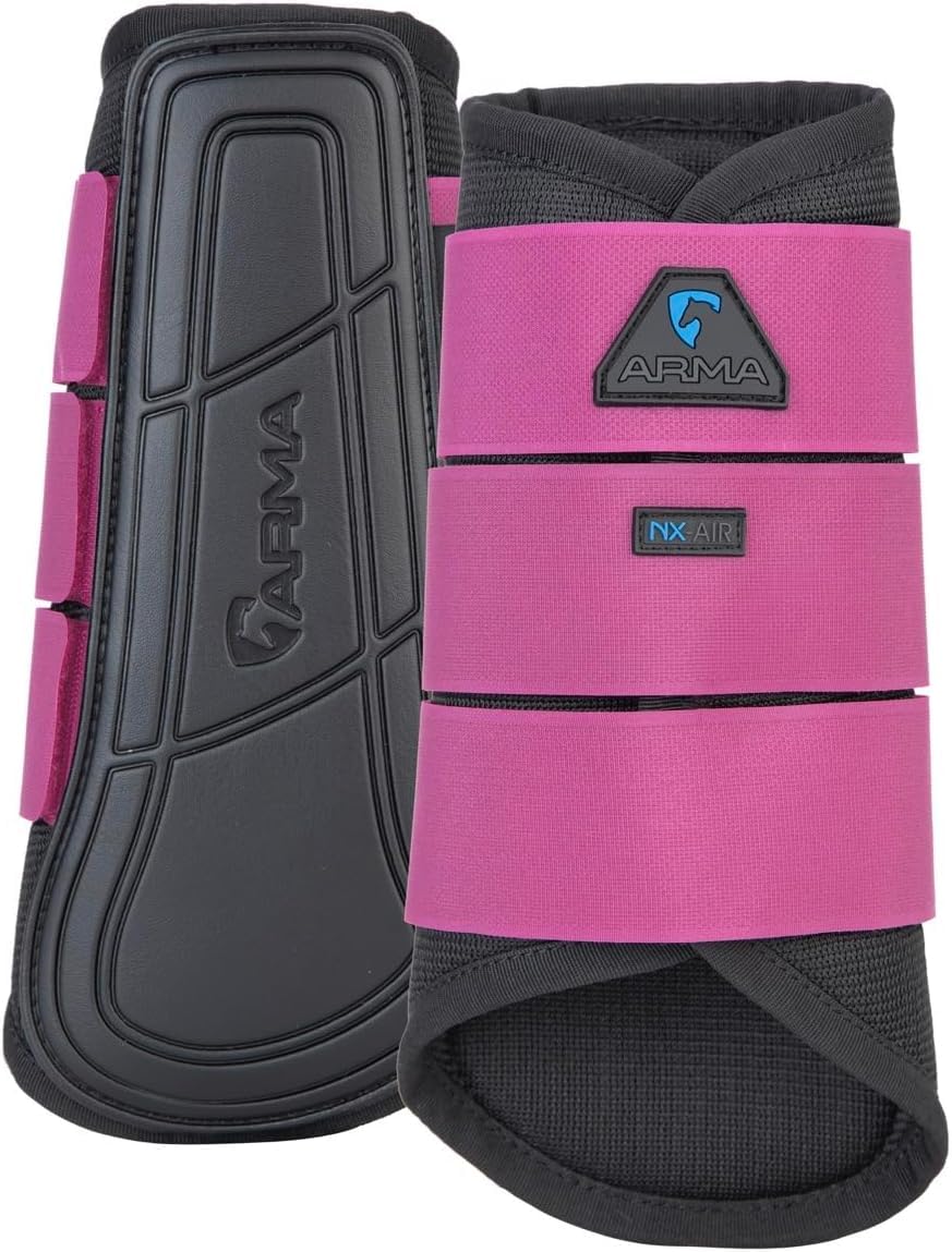 Shires ARMA AIR MOTION Gamaschen himbeer, Pferdegamaschen EXTRA Fulll, himbeer