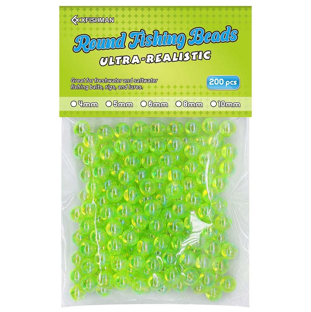XFISHMAN-Fishing-Beads-for-Fishing-Rigs-Lures-Salmon-Trout-Steelhead-Beads-Saltwater-Freshwater-Bead-5mm 6mm 8mm Assorted