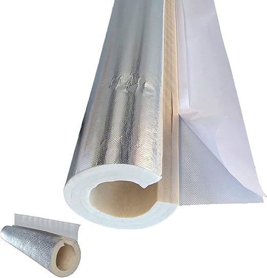 Amazon 厚さ30mmのポリエチレンフォームチューブ断熱材 アルミホイルエアコン断熱チューブ断熱綿 自己接着性断熱フォームチューブ凍結防止剤 難燃剤 耐久性 Id 22mm 0 9in Wall 30mm 断熱材