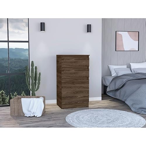 Nightstand with Storage Cabinet, 2 Drawer Cabinet, Suitable for Bedroom, Living Room Hallway, Study (Celestial, Brown)
