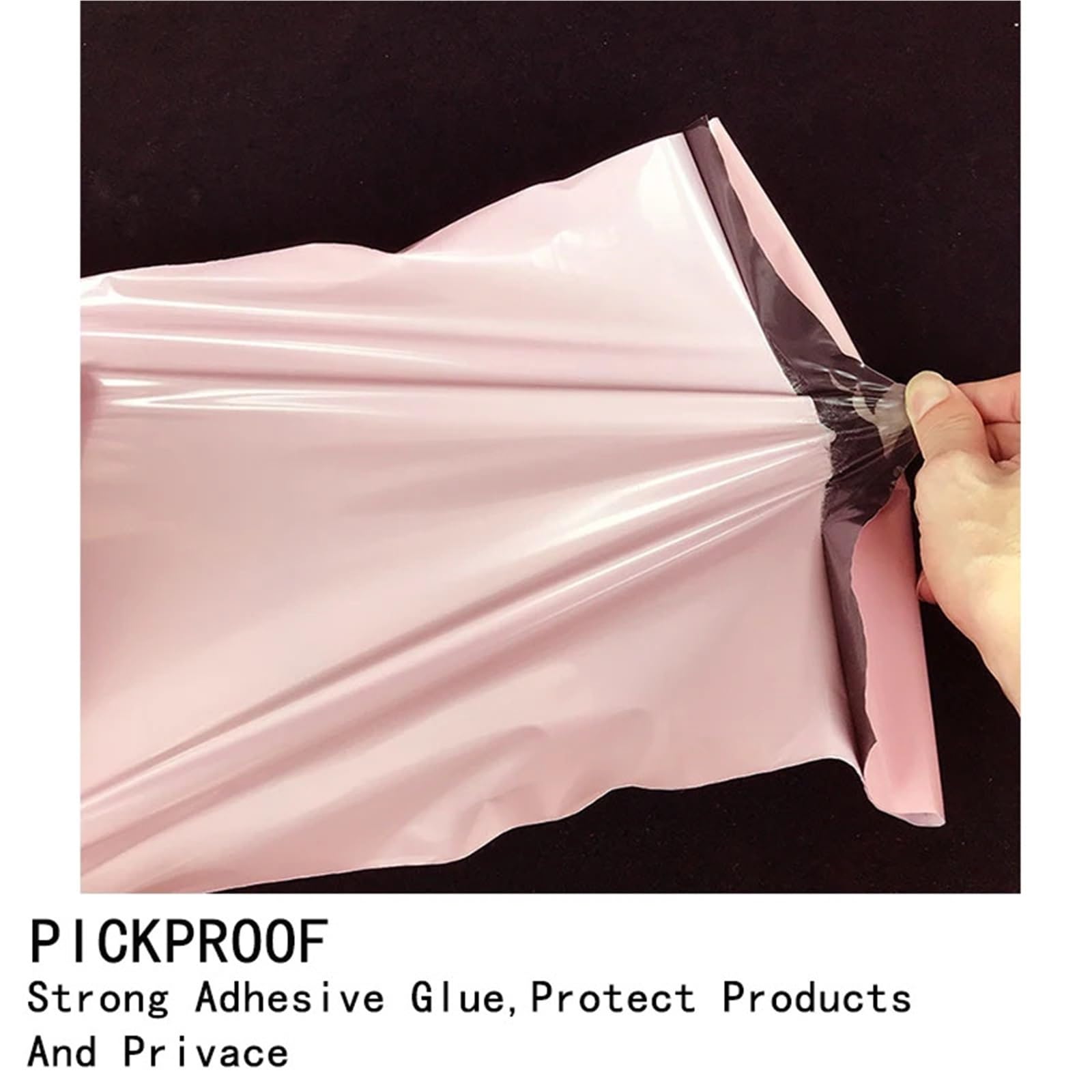 Sac Postal Joint Auto-adhésif en Poly Rose Clair 10 pièces, Sacs de Rangement de courrier Postal Souples for l'envoi(35x50cm-Pink)