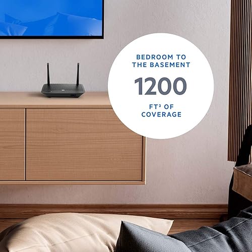 Miniatura 3 de Linksys Router Mesh Wifi 5, doble banda, cobertura de 1200 pies cuadrados, admite WiFi de invitados, control parental, más de 12 dispositivos,