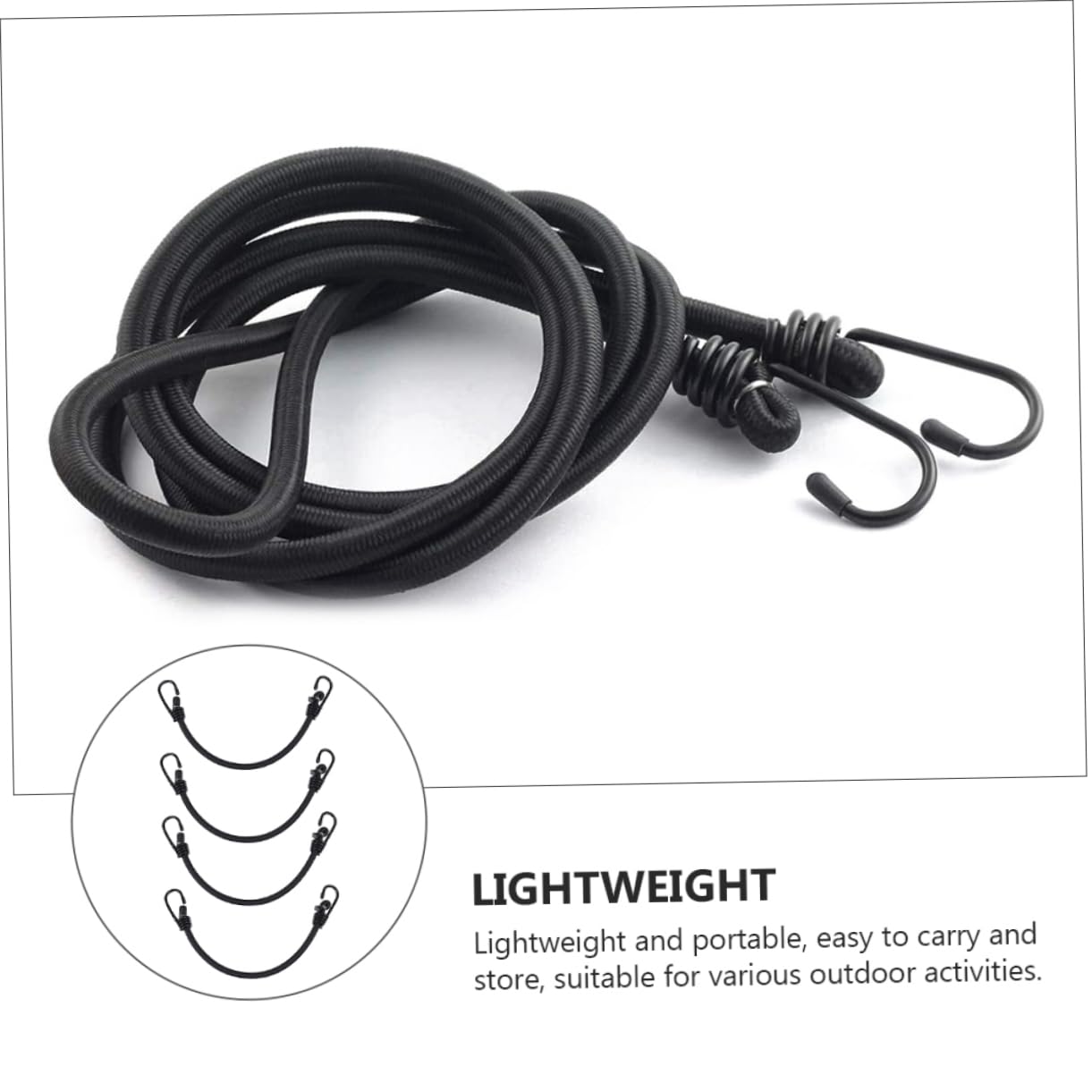 NUOBESTY 4pezzi Cinghia Elastica Fissa Per Motocicletta Cinghia Elastica Per Bicicletta Fissa Per Bagaglio Realizzato Materiali Di Robusto e Durevole Per Uso Prolungato