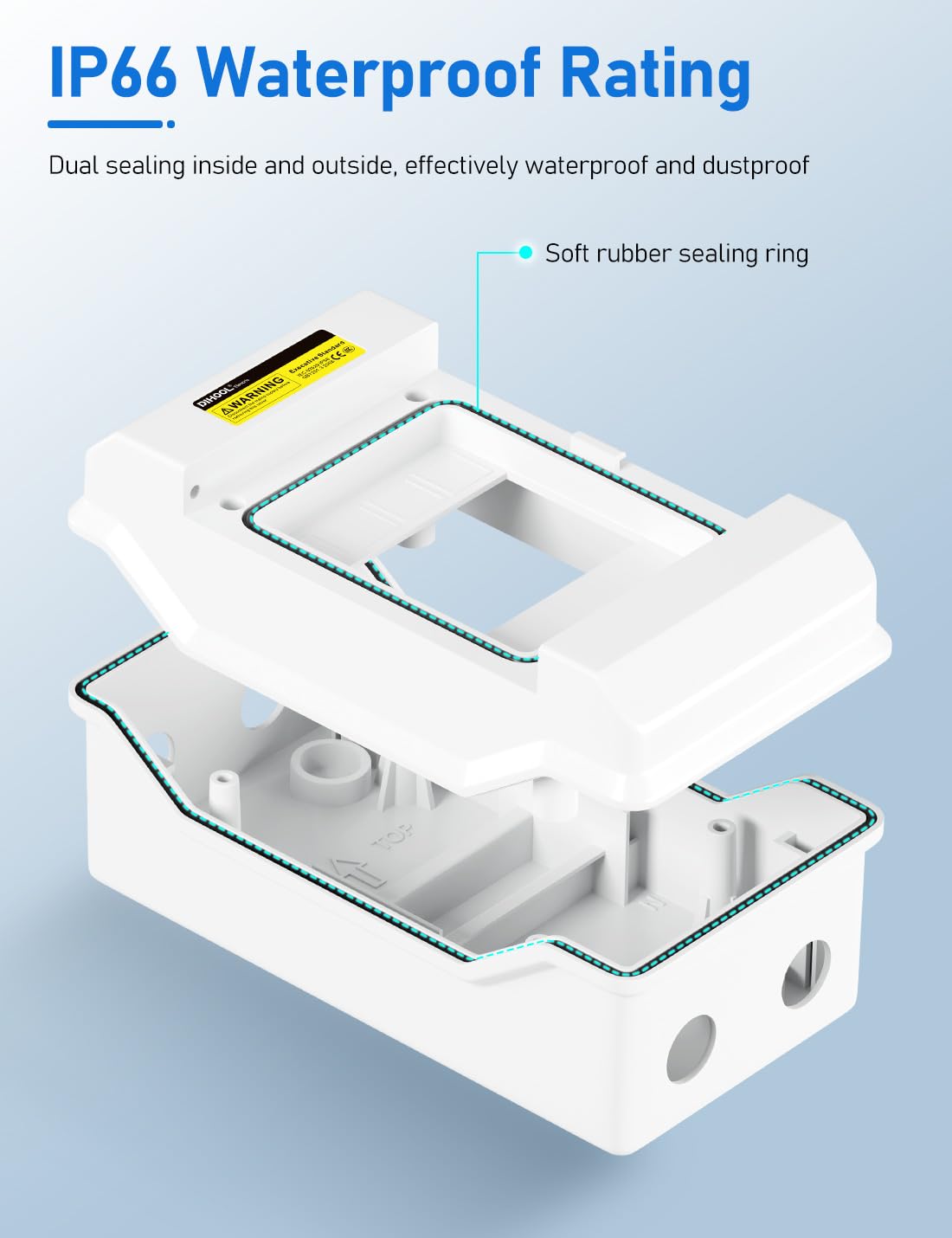 DIHOOL Solar DC Circuit Breaker Box 100 Amp Solar Panel Disconnect Switch