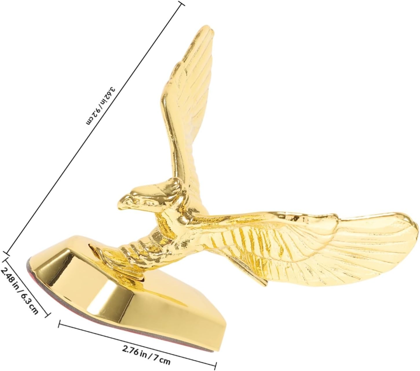 3D Eagle Motorcycle Hood Badge Universal Metal Decal for Motorbike Modification Stylish Front Mudguard Decor
