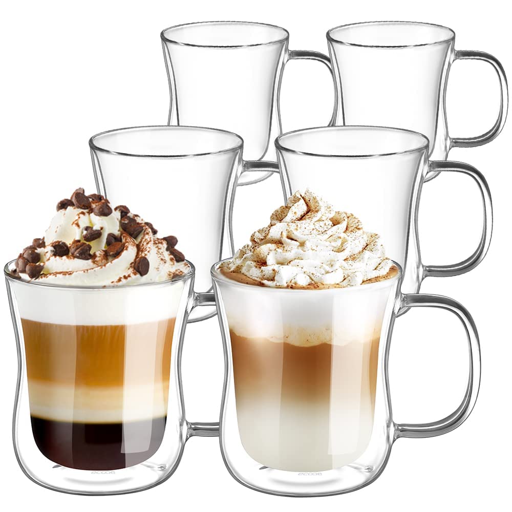 ecooe Doppelwandige Latte Macchiato Gläser Set
