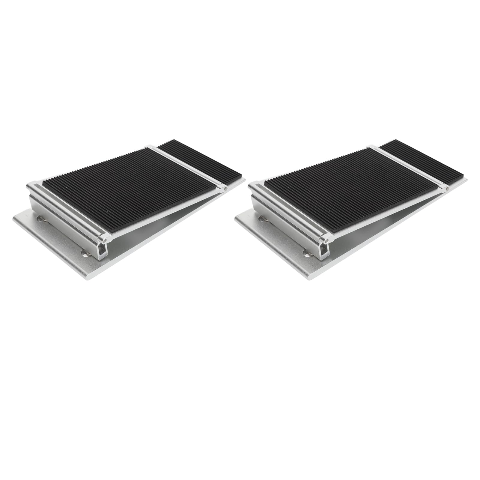 1 par de Rampas de Umbral Ajustables Aleación Aluminio para Acceso en Silla Ruedas - Rampa Entrada Movilidad Antideslizante