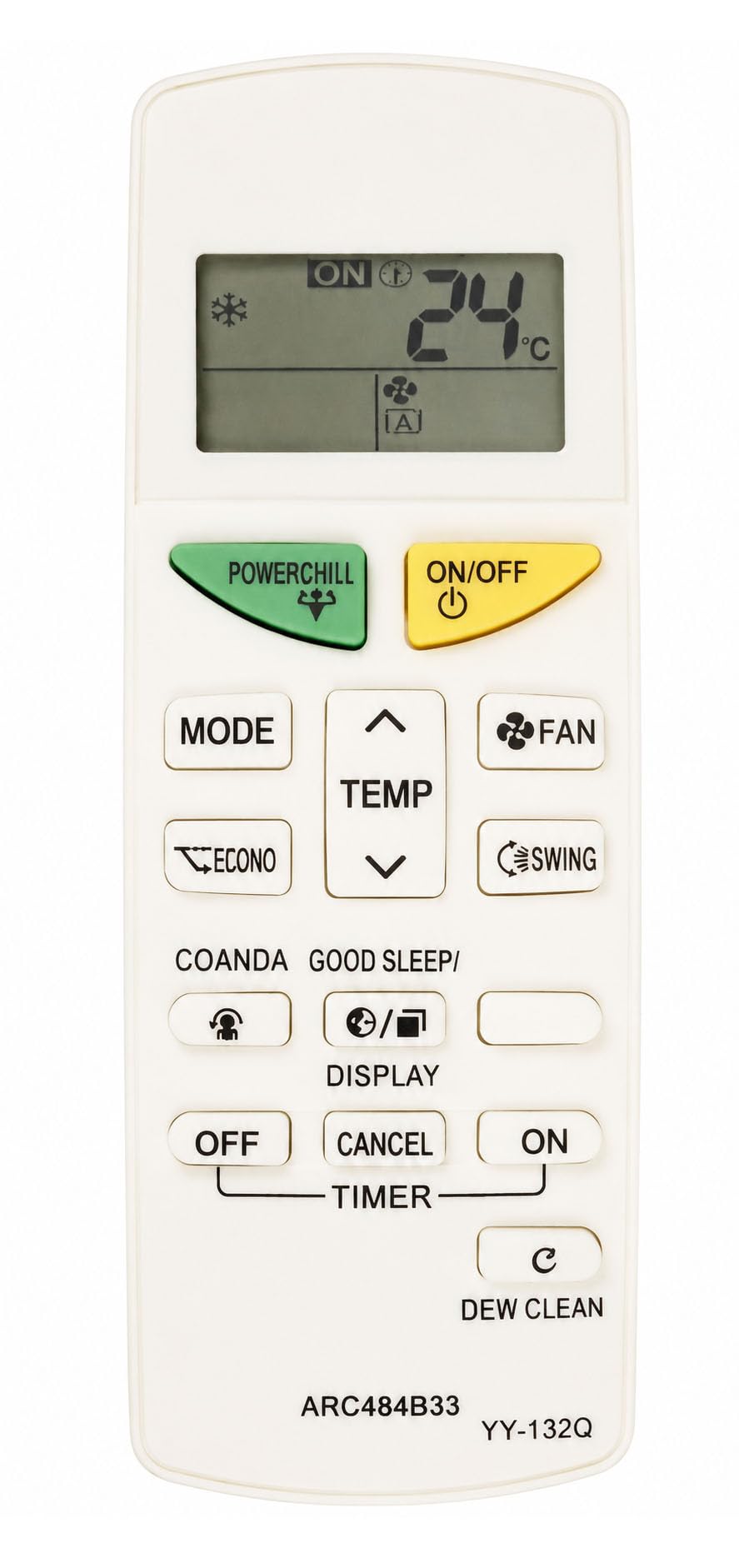 LipiWorld® 132Q ARC484B33 Dew Clean AC Remote Control (Old Exactly Same Will Only Work) Compatible for Dai-kin AC Remote-picture-14