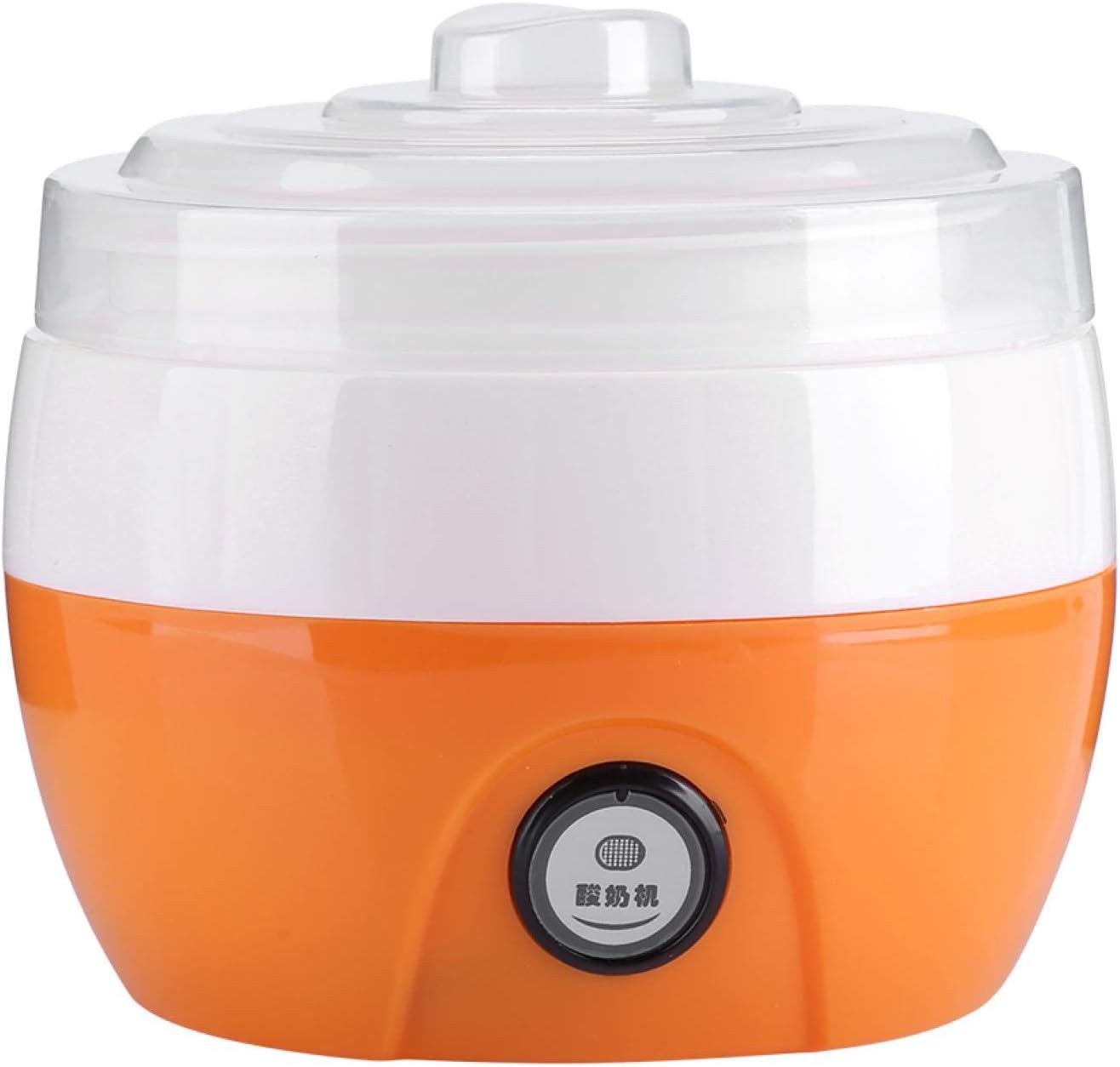 CHICIRIS Automatic Yogurt Maker, Plastic 1L Capacity Automatic Yogurt Maker Machine Yogurt Maker, for Home Resraurant Kitchen Cafe(Orange, Pink)