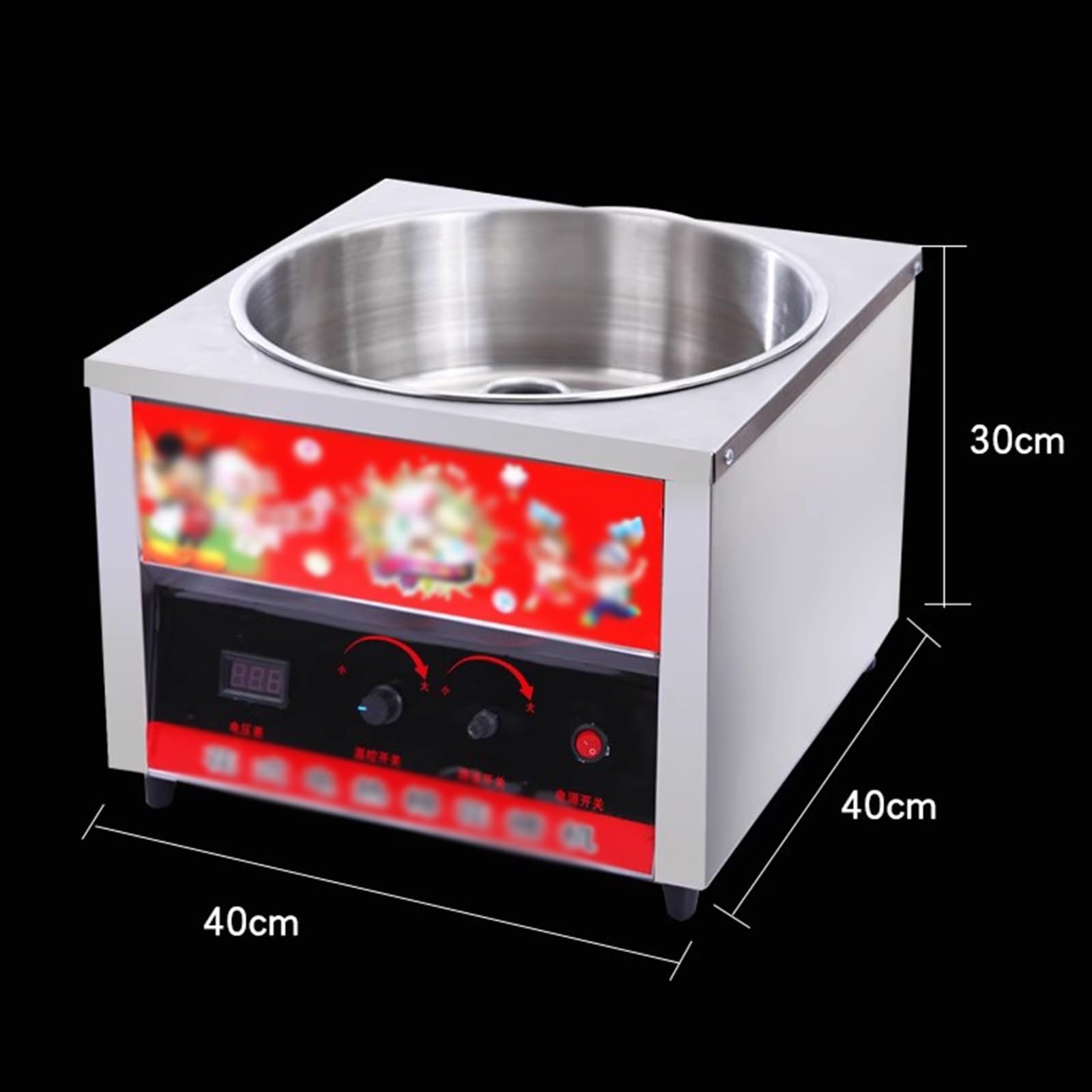 máquina de algodón de azúcar Máquina eléctrica Comercial automática de algodón for Hacer Dulces, máquina Hilo azúcar Acero Inoxidable, 1000W