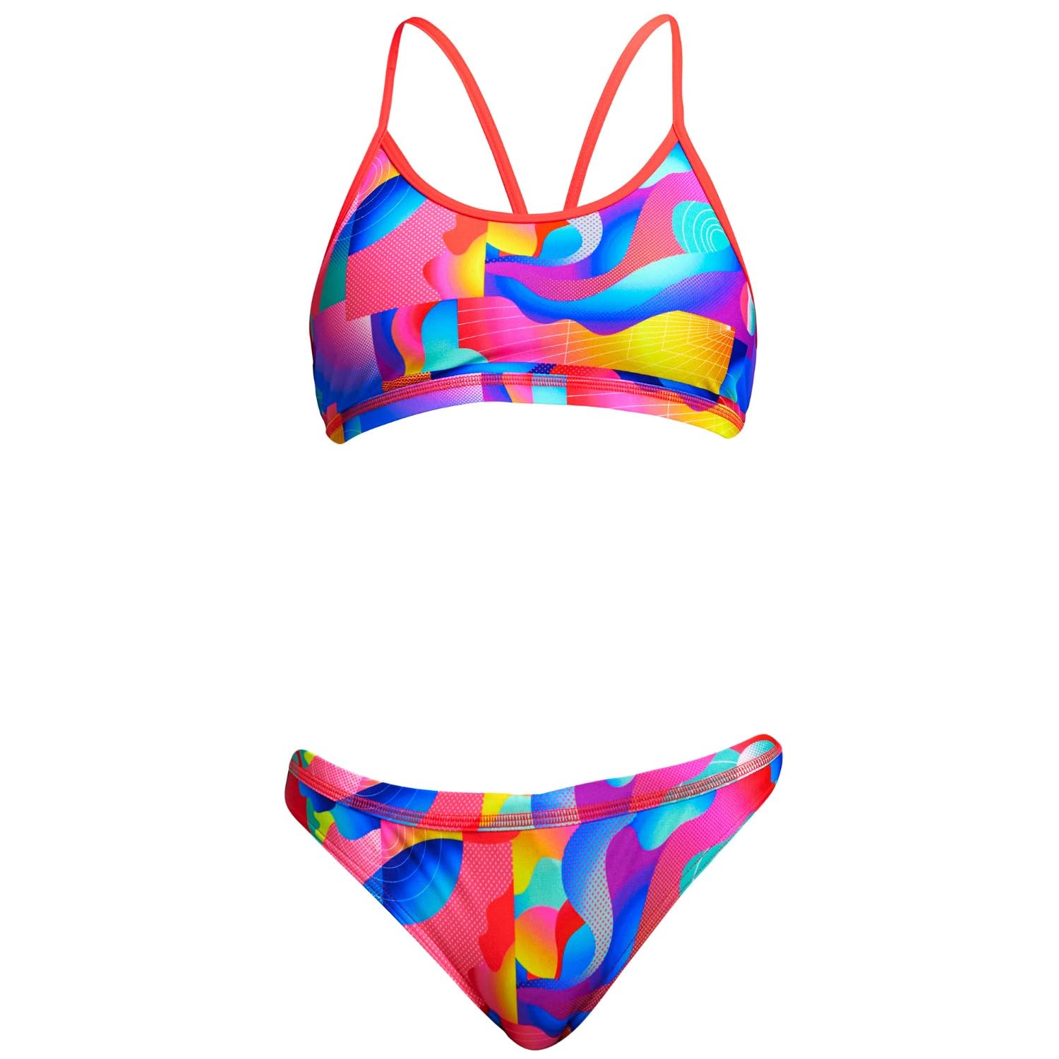 Funkita Bikini Set Mädchen I Kinder Radar Rage UV Schutz 50+, chlorreistent und schnelltrocknend