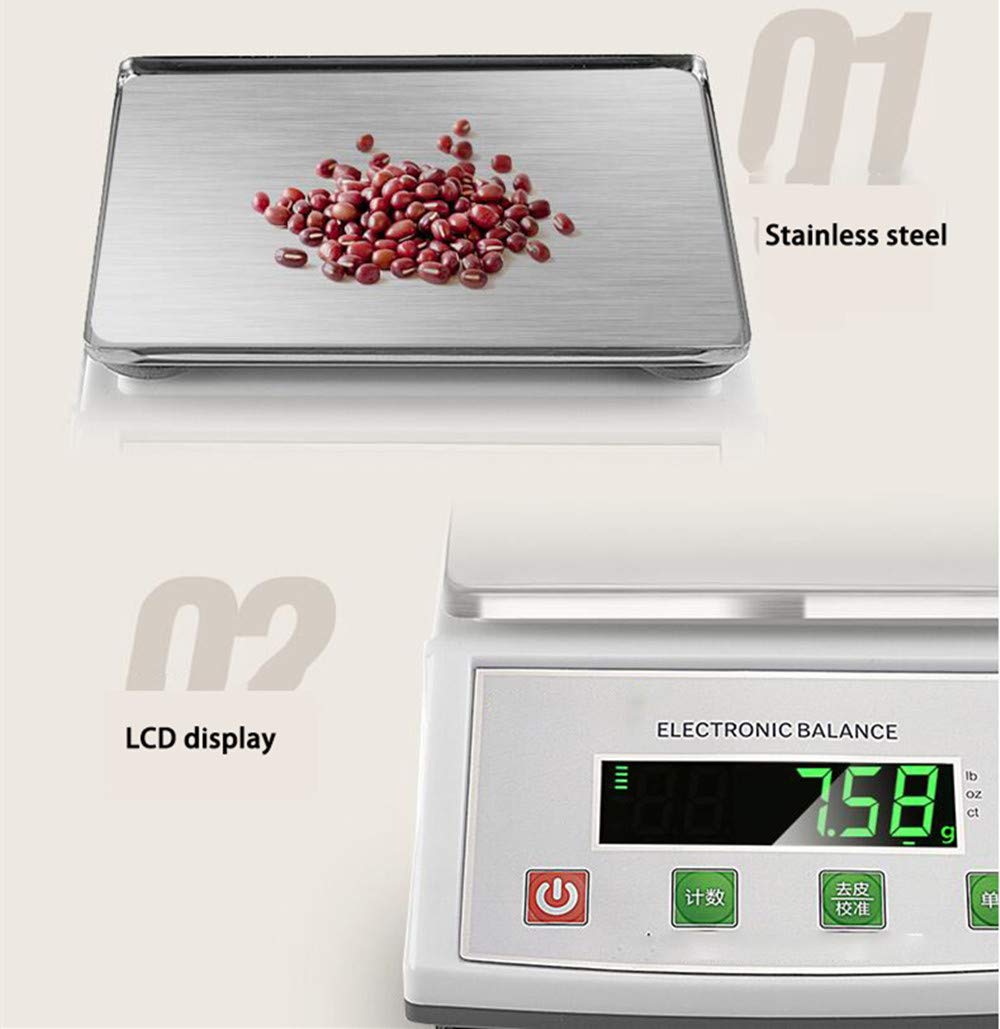 Bilancia analitica digitale da laboratorio da 0,01 g, bilancia elettronica, bilancia da laboratorio, bilancia di precisione, bilancia per laboratorio, gioielli, oro (spina 220 V UE/UK/AU, 50 HZ, MAX