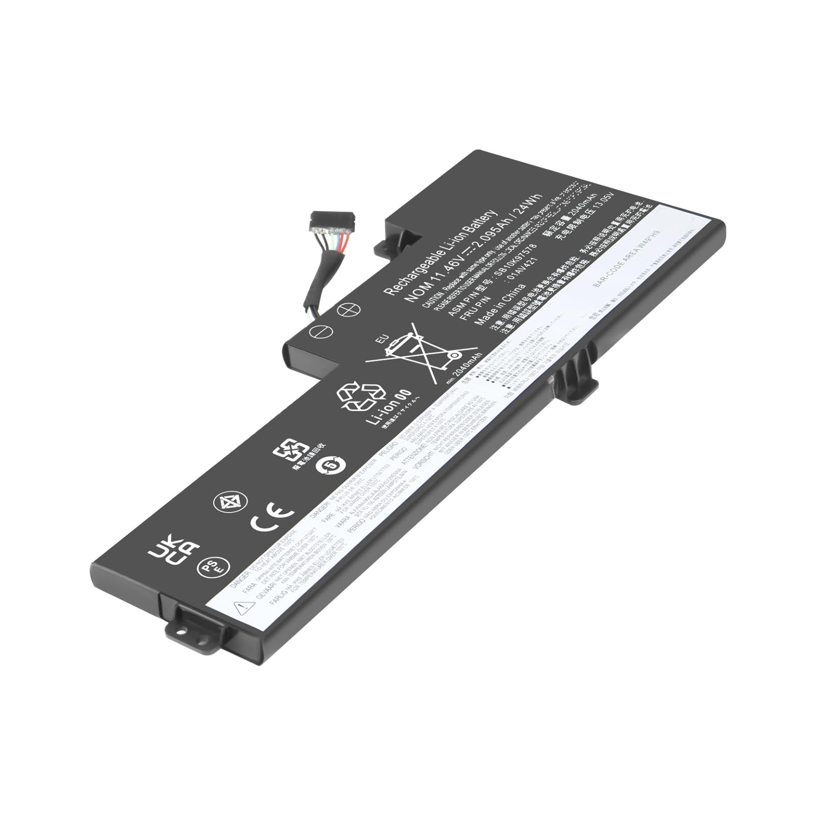 01AV420 01AV421 Batteria per Lenovo ThinkPad T480 T470 A475 A485 TP25 Series Notebook 01AV419 01AV489 SB10K97576 SB10K97577 SB10K97578 11.4V 24Wh