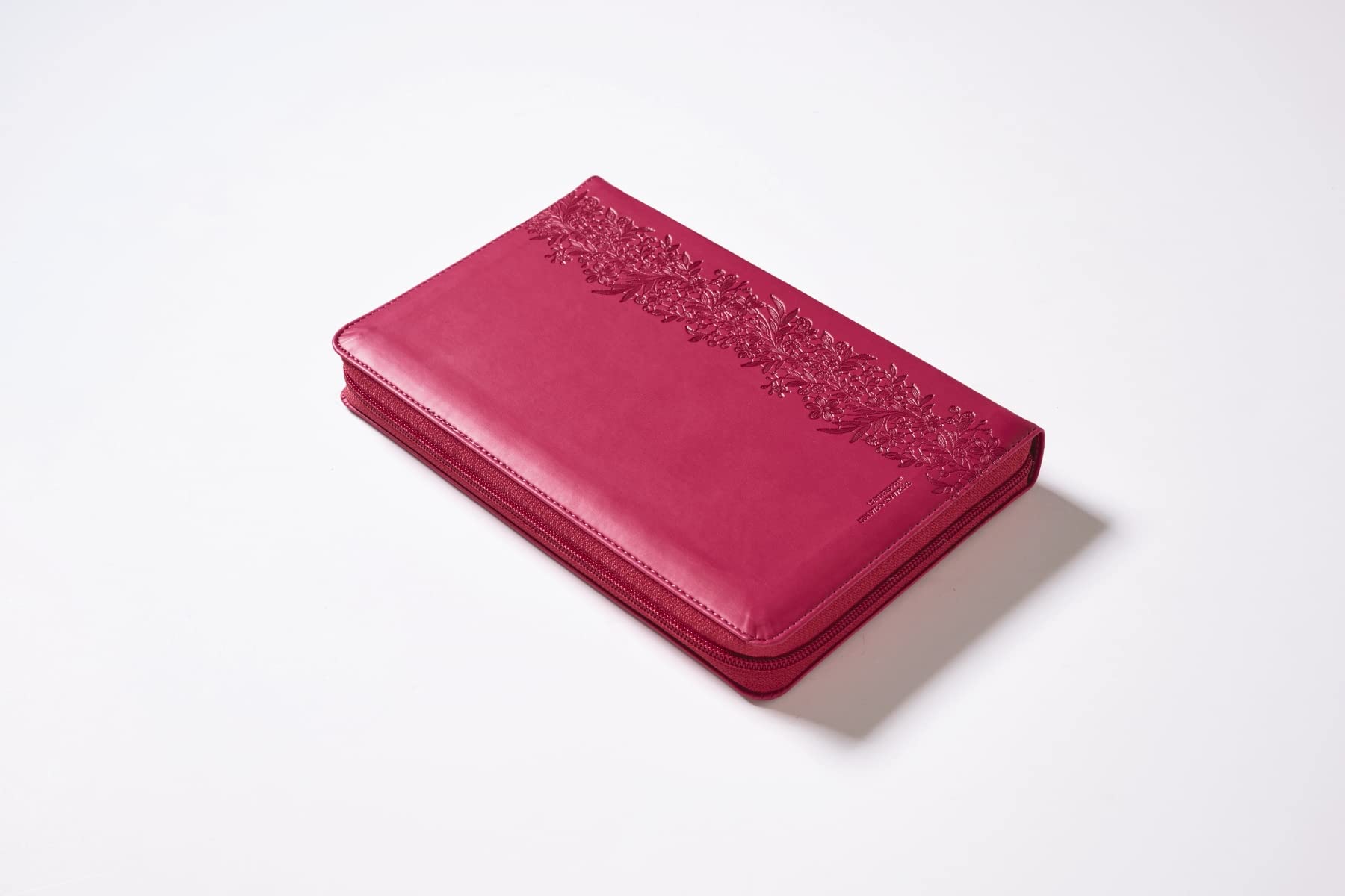 RVR60, Santa Biblia, Tierra Santa, Letra grande, Leathersoft, Fucsia, con Cierre, Palabras de Jesús en Rojo, Comfort Print (Spanish Edition)