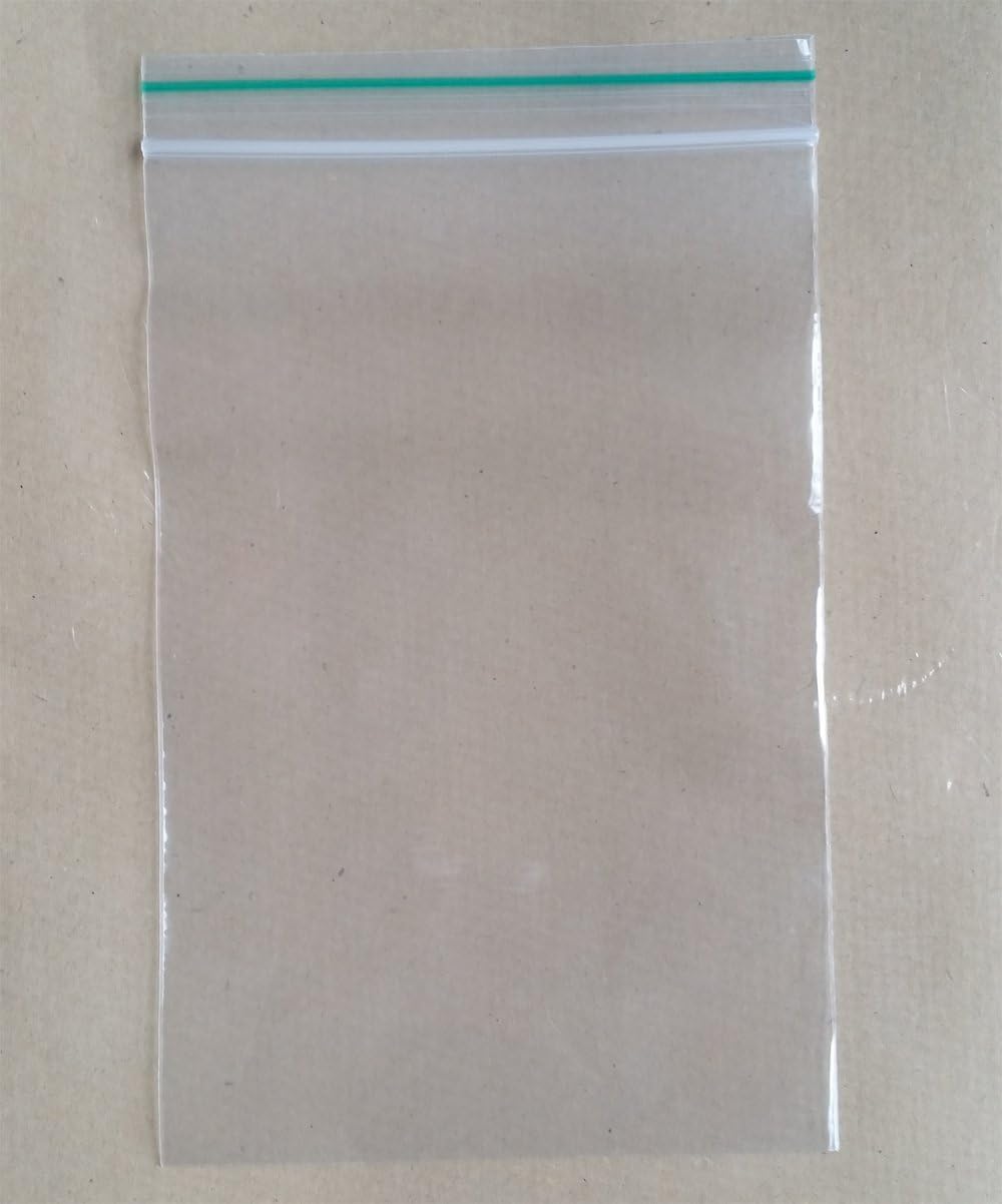 Poly Polythene Plastic Plain Clear Zip Lock Grip Seal Bags - 60 x 90mm (500)