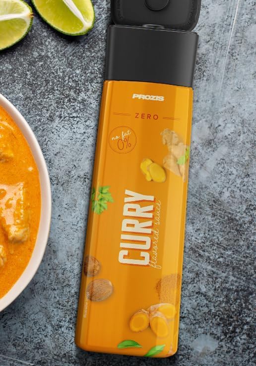 Prozìs Salsa Curry Zero calorie 355 gr - zero grassi - Ideale per verdure o Carne
