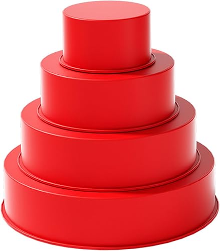 Miniatura 4 de 4 moldes redondos de silicona para tartas de 4, 6, 8, 10 pulgadas, antiadherentes, resistentes al fríocalor, moldes para hornear fáciles de limpiar,