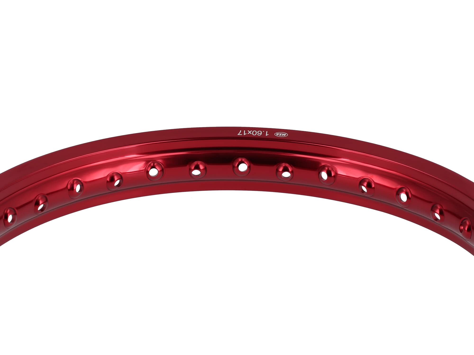 Cerchio 1,6 x 17" Cerchio in alluminio anodizzato rosso - Simson S53, S83