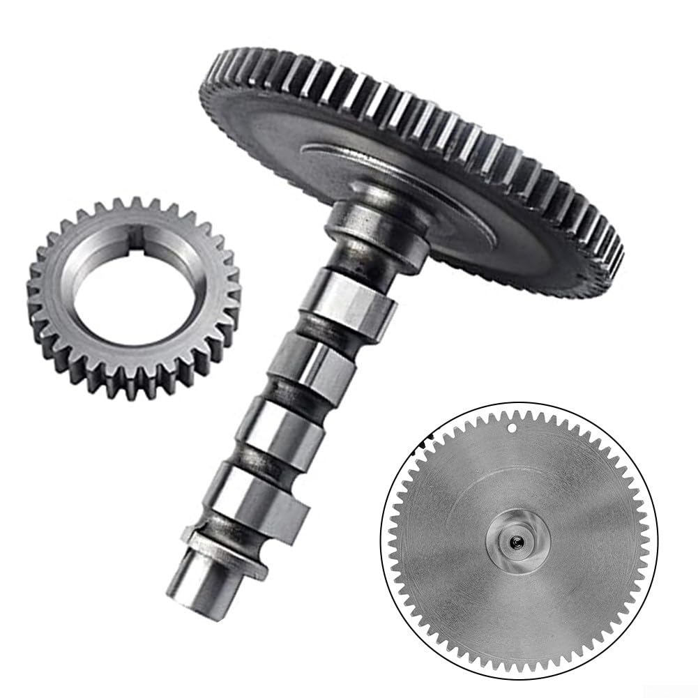 Kit de árbol de levas y engranaje recto para motores FD620D FH661D Sustituye a 12044-0803 AM124510 Piezas de metal resistentes para mantenimiento de reparación de tractores de jardín