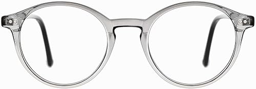 TIJN Gafas de bloqueo de luz azul para hombres y mujeres, gafas de montura redonda gruesa vintage