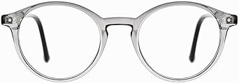 TIJN Blue Light Blocking Glasses Men Women Vintage Thick Round Rim Frame Eyeglasses