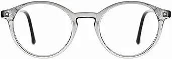 TIJN Blue Light Blocking Glasses Men Women Vintage Thick Round Rim Frame Eyeglasses