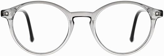 TIJN Blue Light Blocking Glasses Men Women Vintage Thick Round Rim Frame Eyeglasses