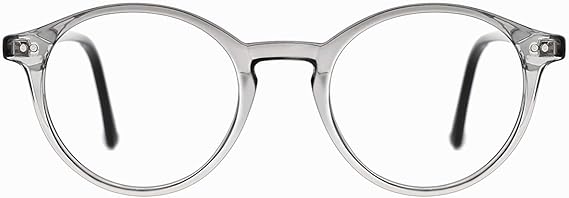 TIJN Blue Light Blocking Glasses Men Women Vintage Thick Round Rim Frame Eyeglasses