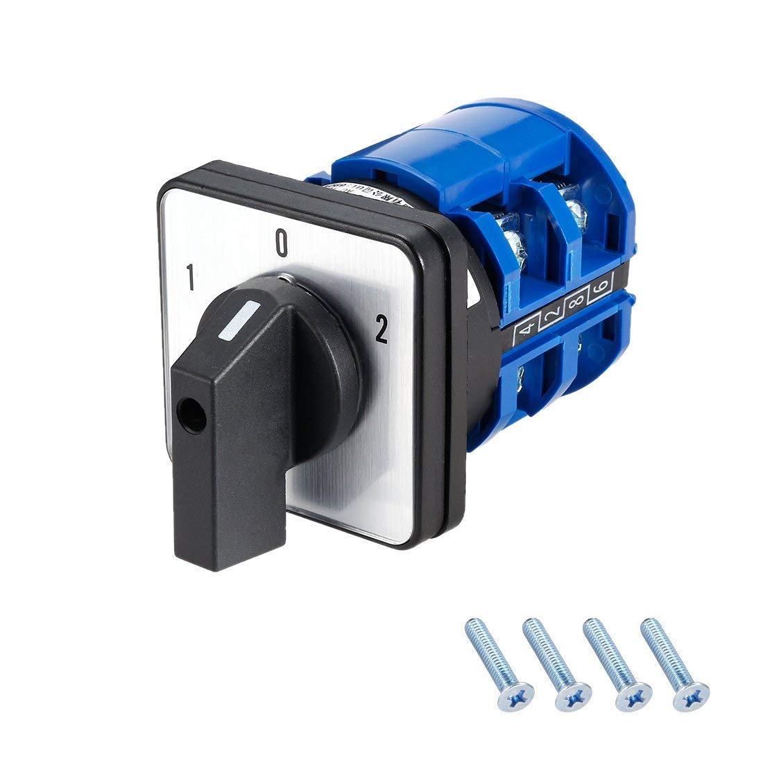 Buy ZCHXD Changeover Switch 3 Position Rotary Selector Cam Switch Panel 8 Terminals Latching Ui