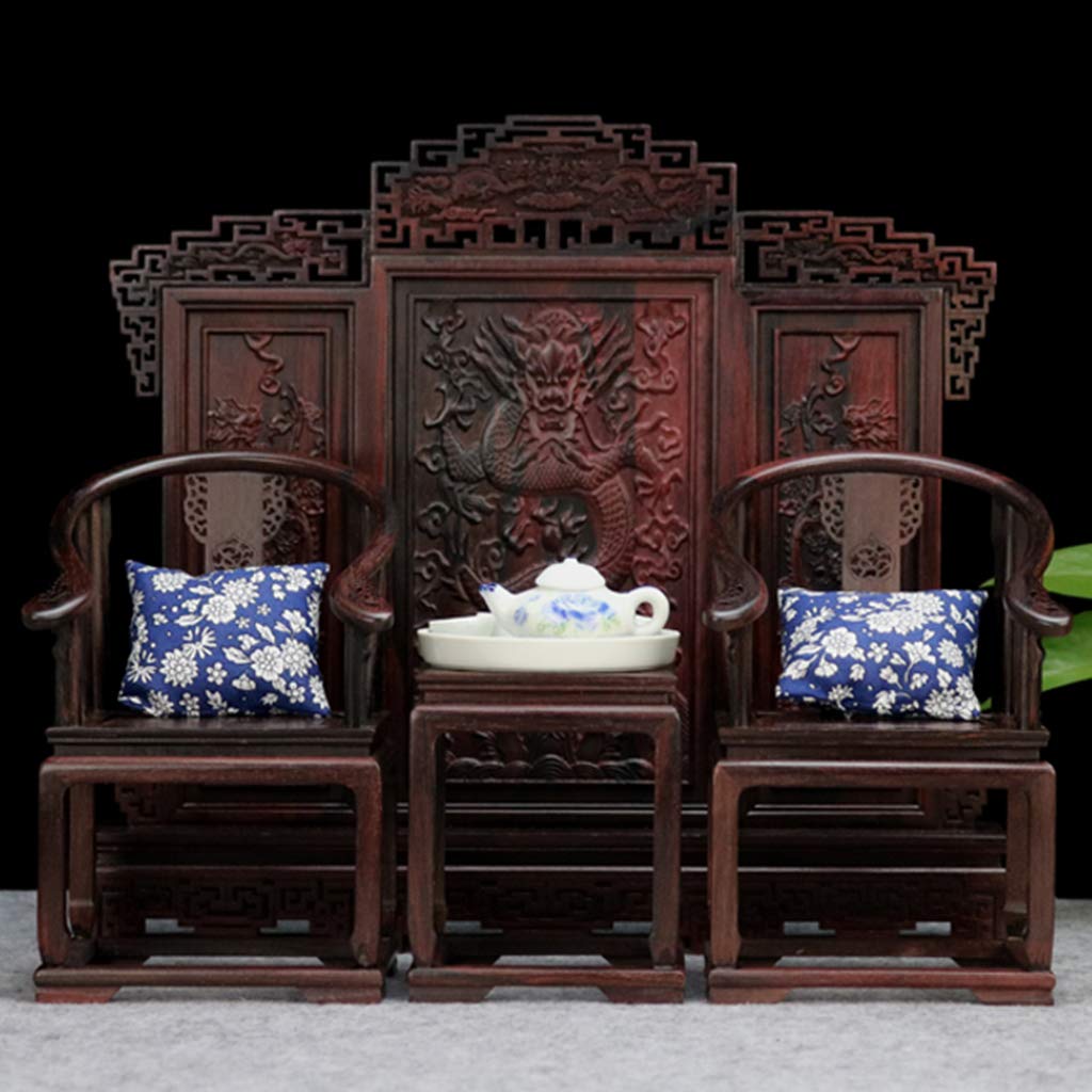 Amazon.co.jp: 人形用家具 ドールハウス 中国 家具 テーブル 椅子 4個