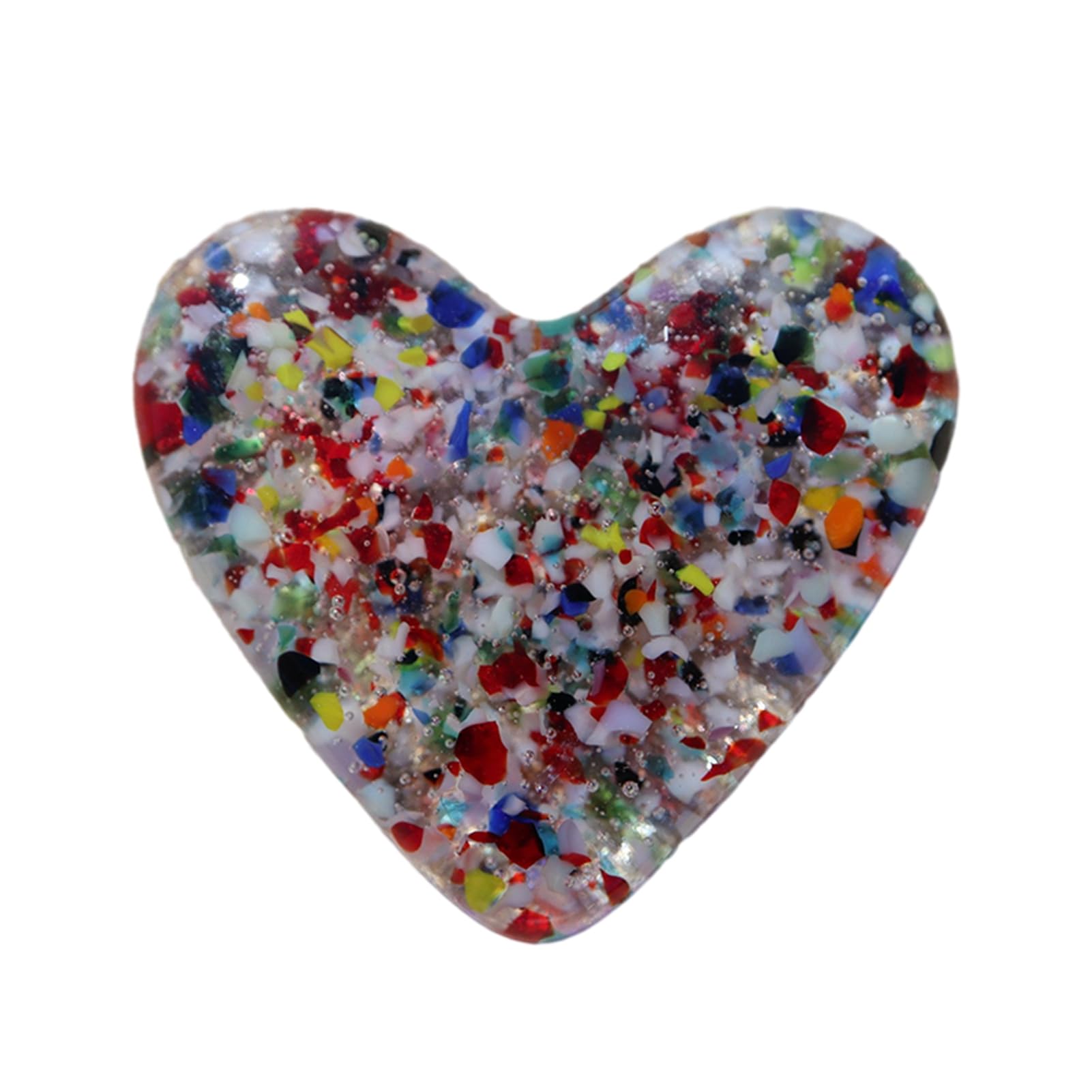 Amazon.co.jp: ガラスハート 1/2/4個 ガラスポケット ハート カラフル