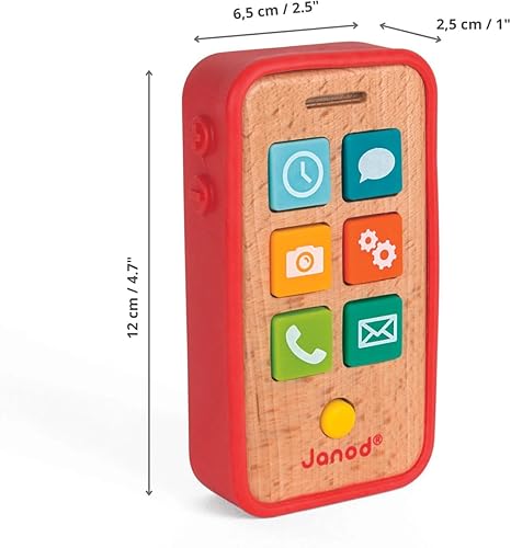 Miniatura 3 de Janod Teléfono de sonido de juego de simulación - A partir de 18 meses - J05334