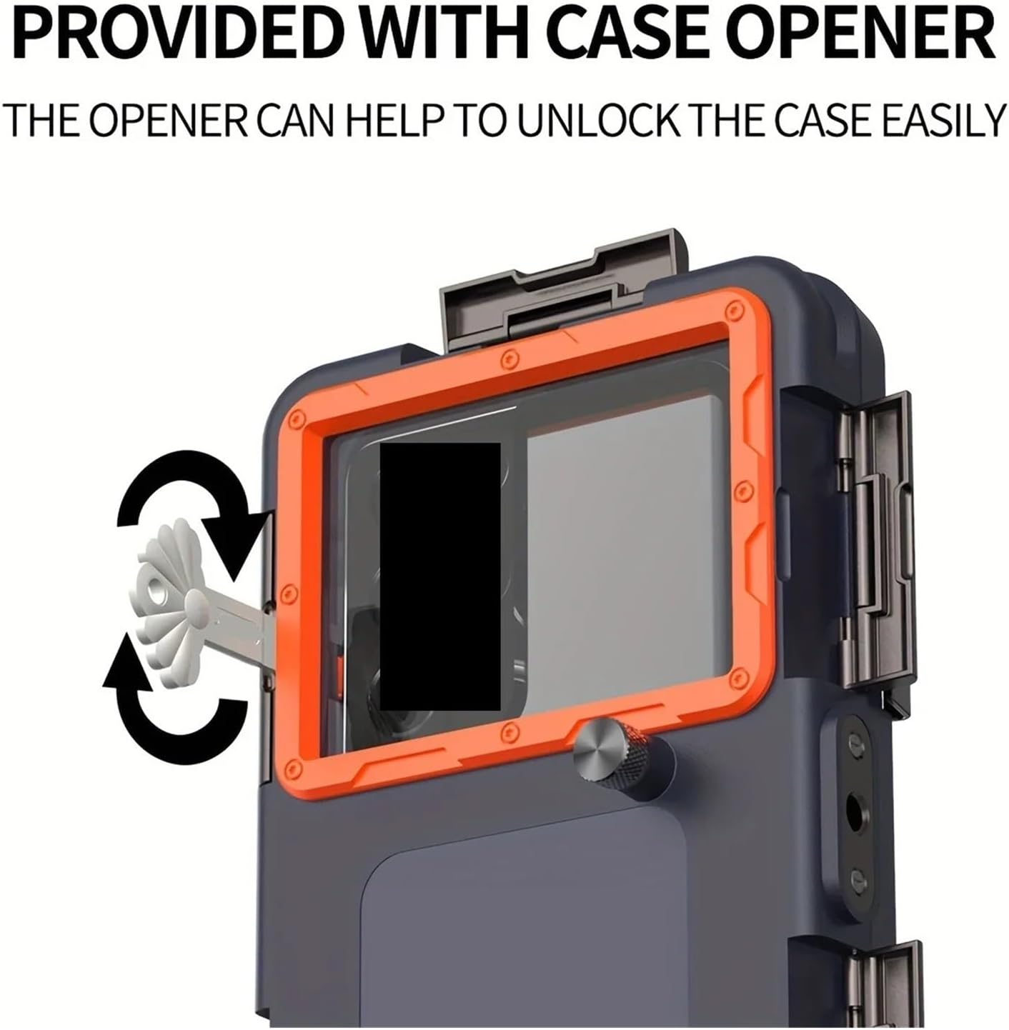 Waterproof Phone Case Holsters & 15m Diving 50ft Swimming Protective Housing & Lanyard ，Compatibility for iPhone Samsung 6.8"(A)