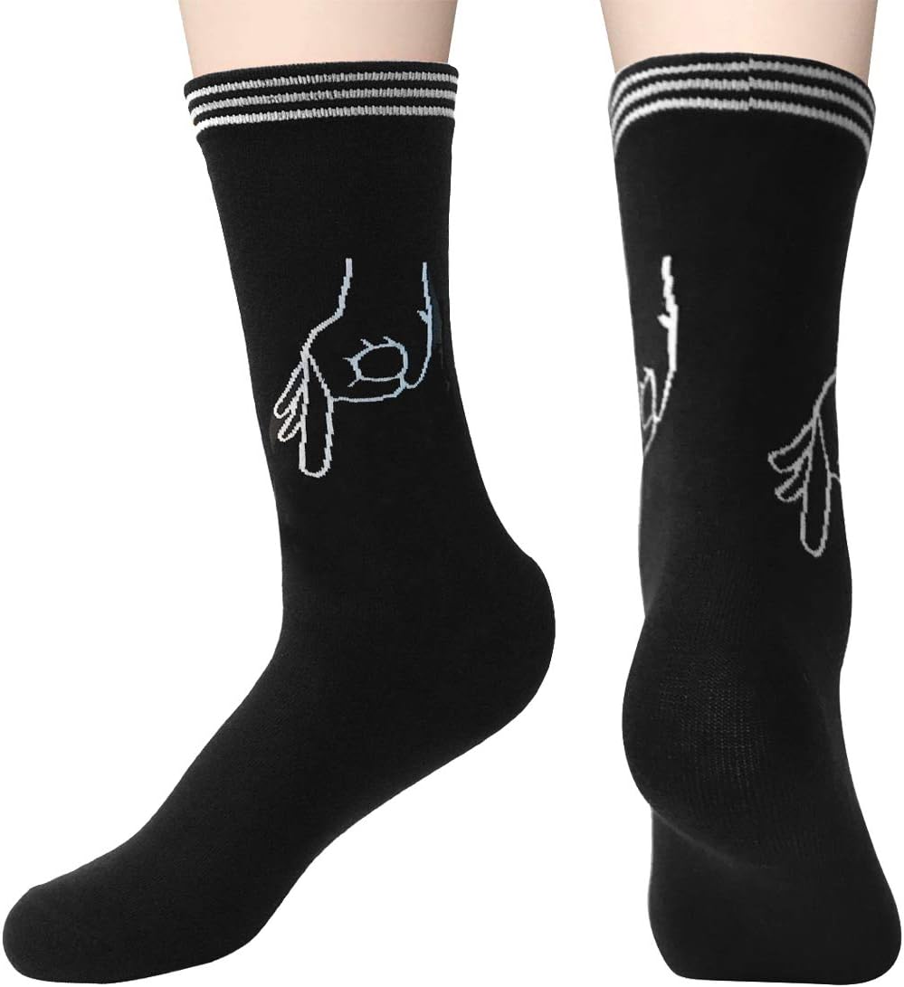 MIGOU Circle Game Funny Meme Socks Crazy Socks Casual Socks Novelty Dress Socks