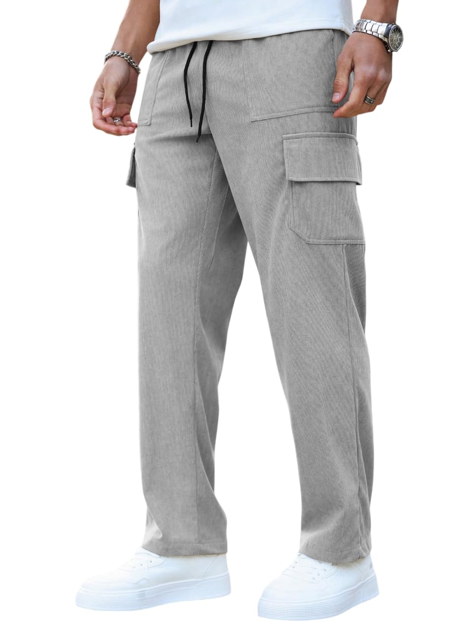 louis sense Men's Loose Pants-picture-55