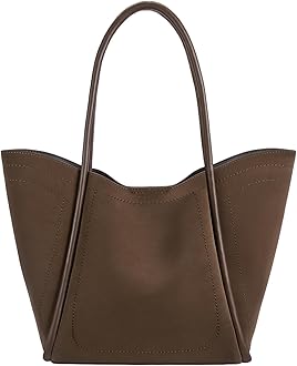 BOSTANTENWork Purses for Women Vegan Leather Shoulder Bag Large Tote Handbag for Travel 2024