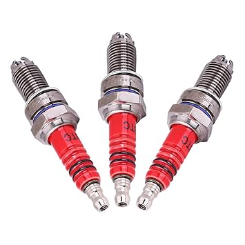 Spark Plug, Long Life Specially Designed Improved Fuel Efficiency D8tc Spark Plug for Auto Parts Replacement for CG6 125cc 150cc 200cc CF250 Engine