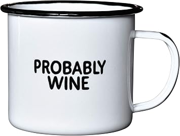 Swag Brewery PROBABLY WINE Enamel Coffee Mug
